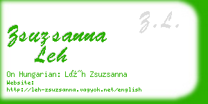 zsuzsanna leh business card